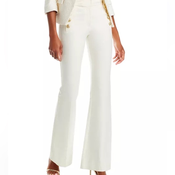 10 Crosby Derek Lam White Flare Pants